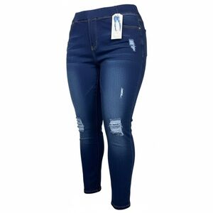 Dark Blue Distressed Skinny Jeans/Jeggin